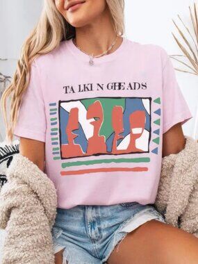 Vintage 90s Talking Heads Rock Band Unisex T-Shirt, Talking Heads unisex tee